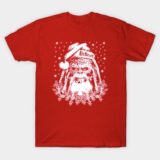 Bigfoot Santa Claus T-Shirt